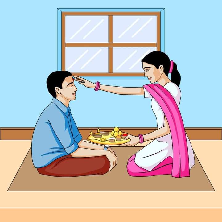 kironbbdix's tweet photo. #Bhai_Phonta  is a great #Bengali Hindu #festival. The Bhai_Phota ritual begins at the moment when Amavasya ends.   It takes place during Diwali on the second or third day of the month of Kartik. In This festival especially #sister wishes the long life of #brother. https://t.co/hOg5WF8NO3