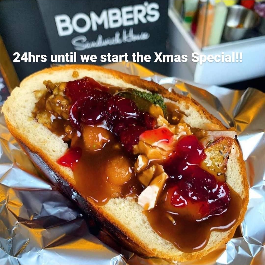 Xmas special starts tomorrow. We recommend you pre-order online as we can sell out quickly. Order at bombers-sandwich-house.co.uk and go to online ordering.
#xmassandwich #lunch #cardiff #treat #xmas #christmas