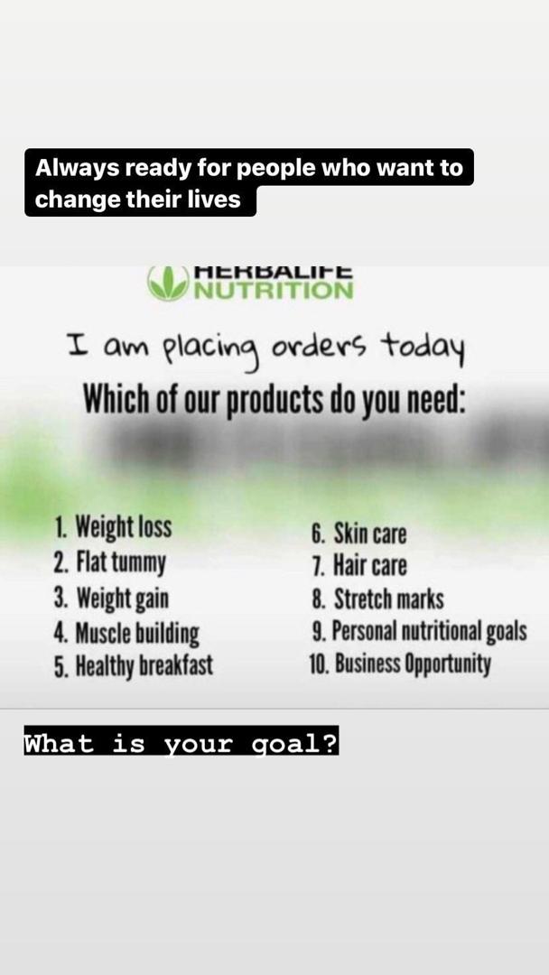 Let HERBALIFE help you solve your body goals.