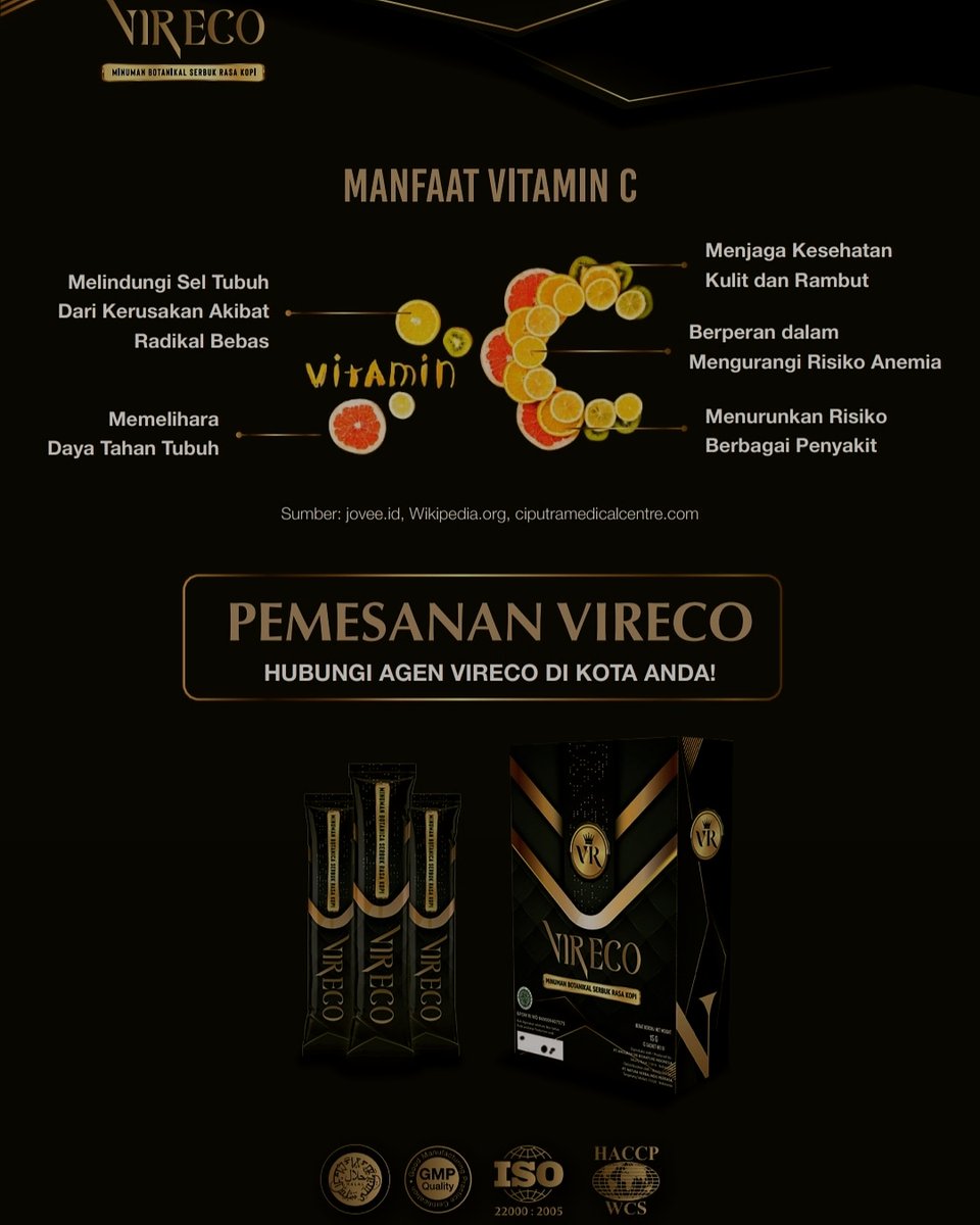 vireco_store's tweet photo. Vireco Suplemen Pria Alami berbahan dasar RED GINSENG KOREA, GUARANA, dan VITAMIN C. Selain peredaran darah lancar, bisa bikin Mr.P bekerja optimal, imun tubuh pun meningkat! 

VIRECO
Isi 5 sachet
IG: vireco_store
Tokopedia: Vireco Store
Shopee: Vireco Store
#vireco https://t.co/9L1XKxH3n8