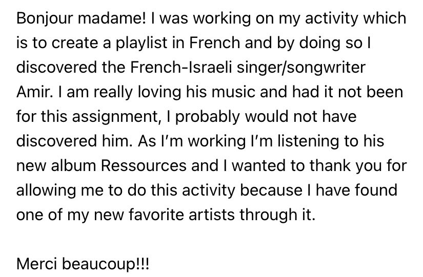 Mes élèves sont les meilleurs. #humblebrag