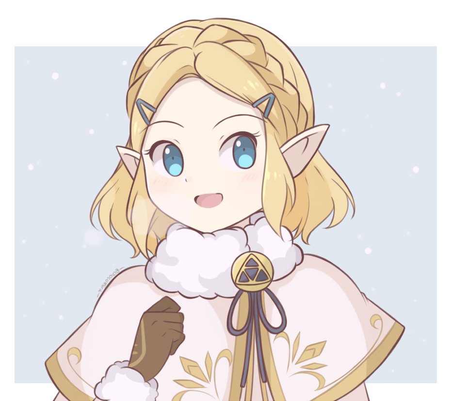 Redraw of my winter outfit Zelda artwork! 