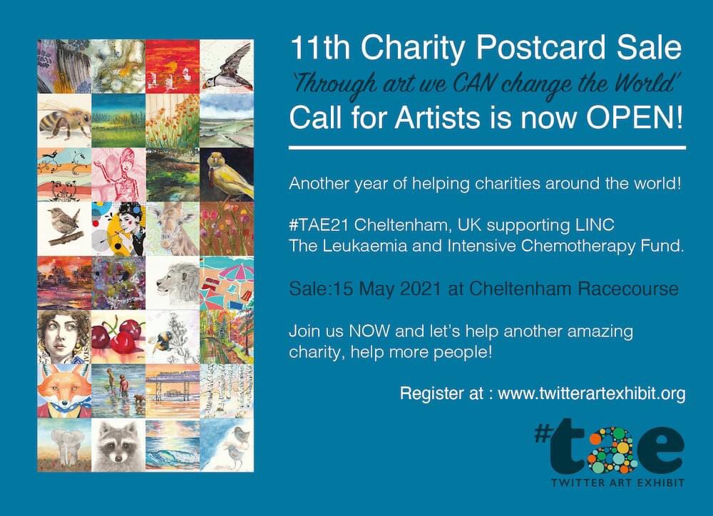 Let’s get donating #ArtonaPostcard for the 11th year of #TwitterArtExhibit! 

1) register here—> twitterartexhibit.org ... 

2) create a 12x16cm piece of art

3) mail it to us! 

These three easy steps will help <a href="/L_I_N_C/">Ringo Mtisi</a> keep on helping those undergoing treatment for #Leukaemia