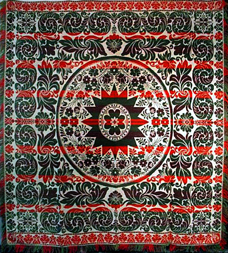 AlmanacAntiques's tweet photo. The #patterns and #motifs used by #Jacquard #loom #weavers on #coverlets in the 19thcentury were derived from well-known folk traditions of #WesternEurope.  Learn more. https://t.co/OFjf0ZSMxq https://t.co/QzPWACiYOD