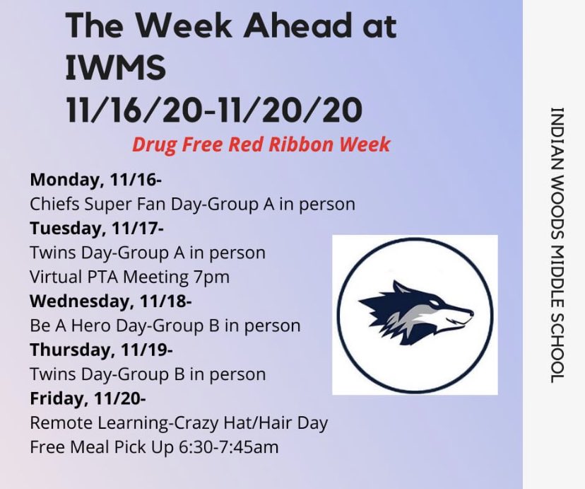 IwmsPta's tweet image. #iwms #iwmspta #iwmswolves #theweekahead #makeitagreatone