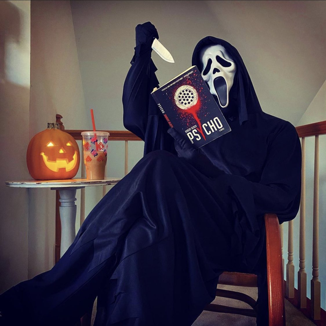 oldmanghostface's tweet photo. We all go a little mad sometimes. 🔪 #Ghostface #Scream #Oldmanghostface https://t.co/tvWAvkqda7