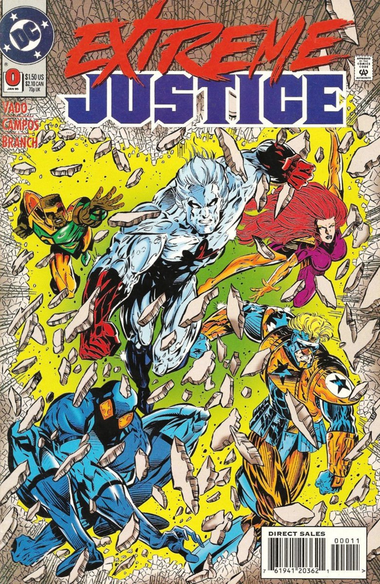 ComicsInThe90s's tweet photo. Extreme Justice #0 (@DCComics, Jan. 1995).  #comics #dccomics #JusticeLeague #comicbooks #comicsinthe90s https://t.co/ySUU7M5tLz