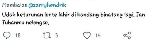 rsnkl_'s tweet photo. @gue_siapahayoo @zarryhendrik Udah kok, ini buat komen2 negatif yg singgah di kolom komentar tweet ini heheh contohnya ini https://t.co/xkvDb22jri