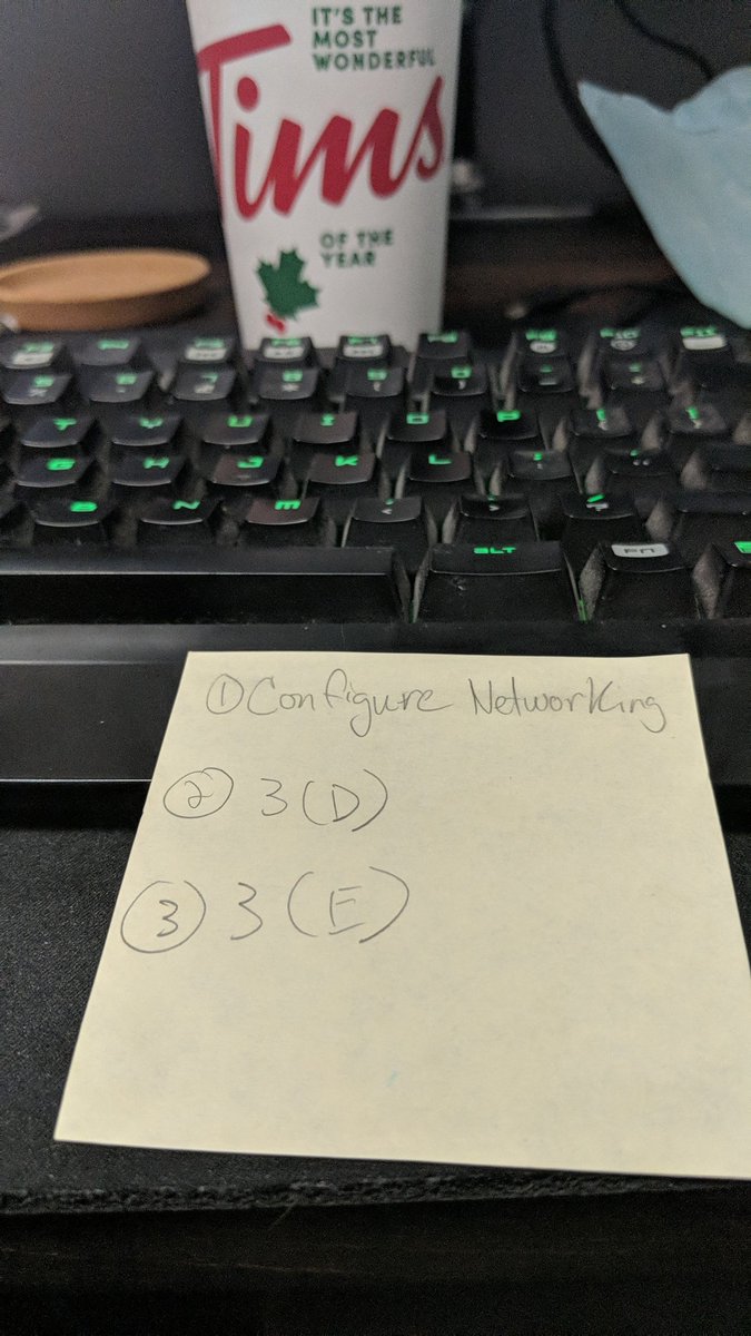 ehITjay's tweet image. I love leaving post-it notes on my keyboard to remind myself what I need to finish studying and review from the night before 🤓 #letsgetcertified #studyeveryday #studytips