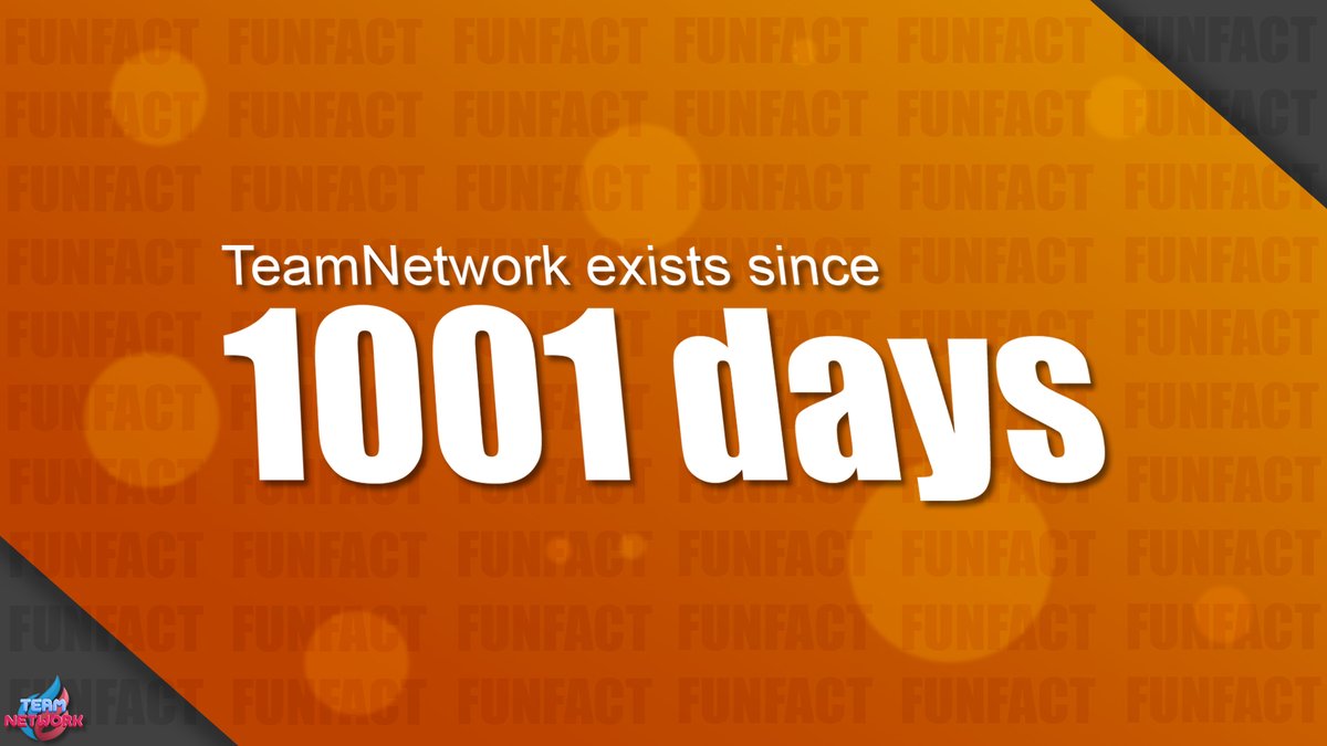 TeamNetworknet's tweet image. Did you know?

TeamNetwork was founded on February 18, 2018.
That means we're almost three years old!🎂