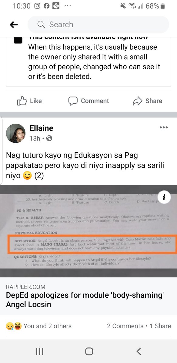 iantenaj's tweet photo. shameful #DepEd 

yung sama ng mukha hinihilamos yan.. di inuugali! https://t.co/UO3dl646Y5