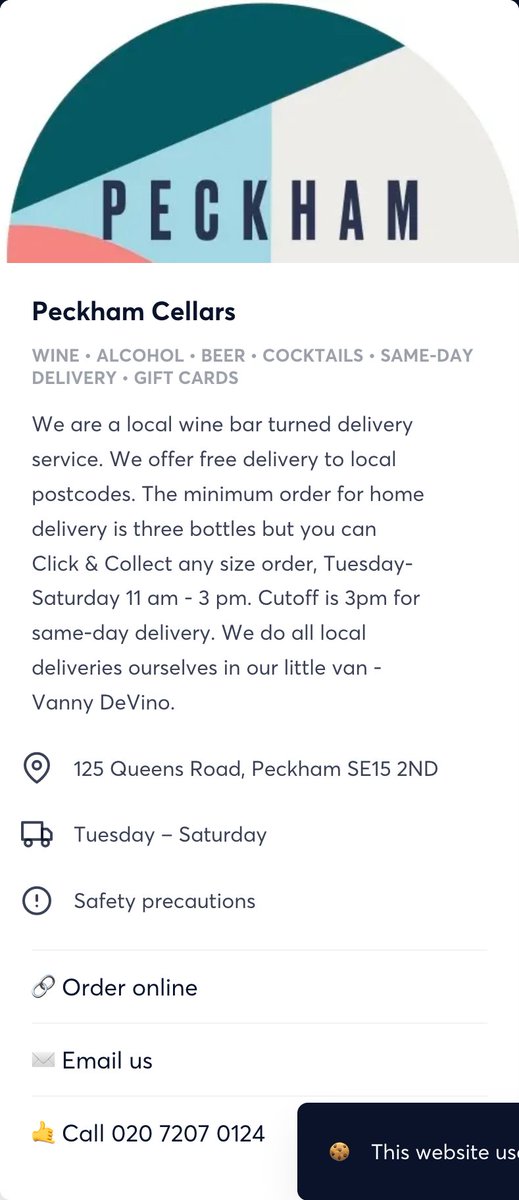 dulwichdelivers's tweet photo. @StaffordshireST @peckhampeculiar @princeofpeckham @peckhamcellars Peckham Cellars is already on the site, but Prince of Peckham we need to bring to the party. Thanks for the suggestions! https://t.co/WlD0Ry7qpv