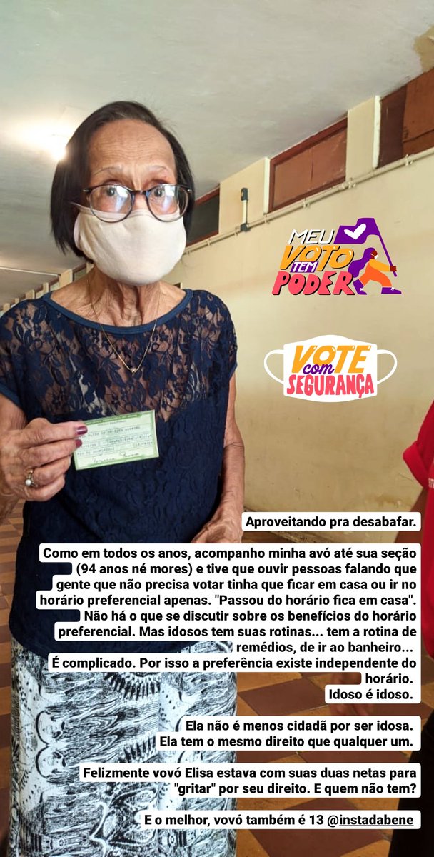 Ludmylaaaa's tweet photo. #Eleicoes2020 #EleicoesMunicipais2020 #meuvototempoder https://t.co/PxAuY8OjMA