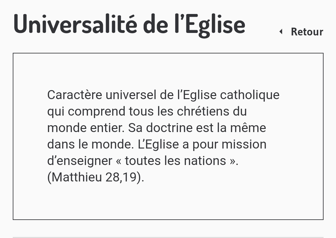 La catholicité ou universalité  : #Église  #Catholique  #universelle  #catholicisme  #théologie