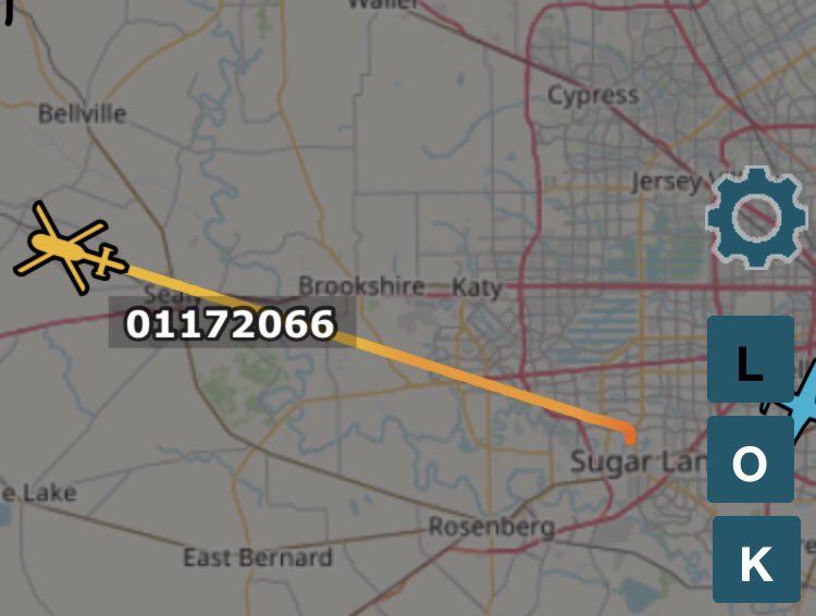 houstonairw's tweet photo. #Army UH-72A Lakota helicopter departed Sugar Land and is tracking northwest #HoustonAir https://t.co/2SGMwakCJz