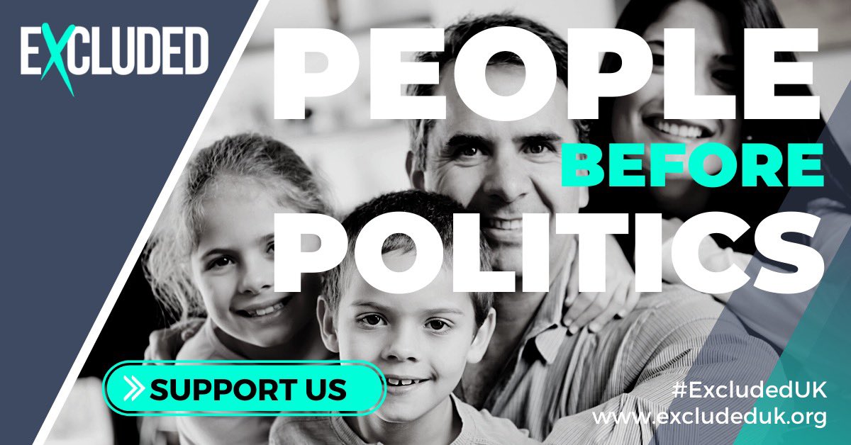 ExcludedUK's tweet photo. Twitter Bomb 7.30-8.30pm Tuesday night with one message. This isn’t about politics, this is about people. Messaging will be in our Facebook community but we will be using new graphics and the hashtag #Peoplebeforepolitics. Who is with us? #ExcludedUK @AndyBurnhamGM @piersmorgan https://t.co/GtcxcddwNi