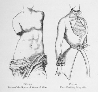 But this all came at a huge cost. Women were often laced so tightly they couldn’t breath properly & were prone to fainting. The compression of the internal organs also caused digestion problems and muscle atrophy.