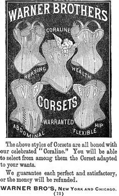 In 1894, the brothers retired and turned control of the company over to De Ver’s son, D.H Warner who added new corsets - such as a rust proof corset, a combination corset, and even a hose supporter.