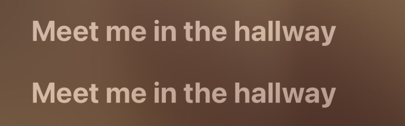 he asks his lover to meet him in the hallway, telling them he is at their door waiting for them. he is desperate to work out their problems and salvage their relationship.