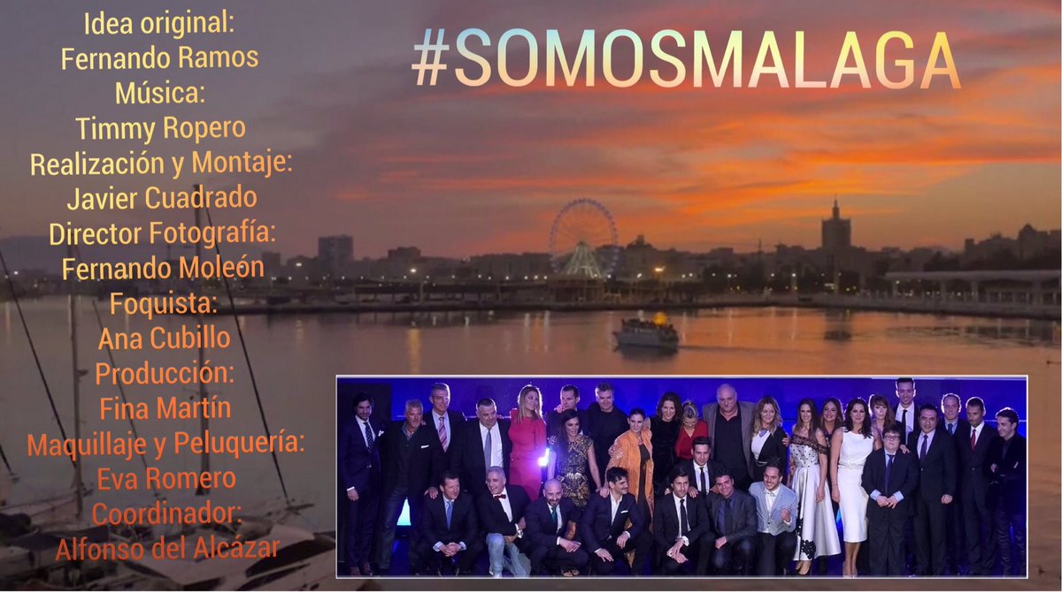 timmyropero's tweet photo. 5 años de cuando nos embarcamos en este vídeo,maravillosa idea concebida por @Fernand0Ram0s llamado #somosmalaga .Probablemente la creación musical de la que más orgulloso estoy,ya que lleva mi alma y corazón entregado a mi #malaga. 
VIDEO: https://t.co/zZp33nihy5 https://t.co/2PZmPIto5e
