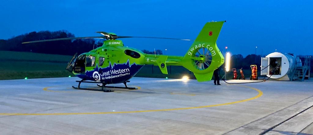 Refuelling our helicopter after a day of responding to emergencies across the region.  

Our helicopter is offline in the evenings, but our critical care team are still on duty and ready to respond on in one of our critical care cars.