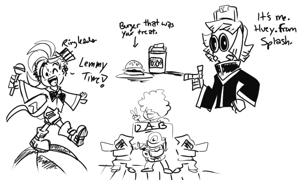 [Doodles] Huey from Splash (and other Mario stuff) 