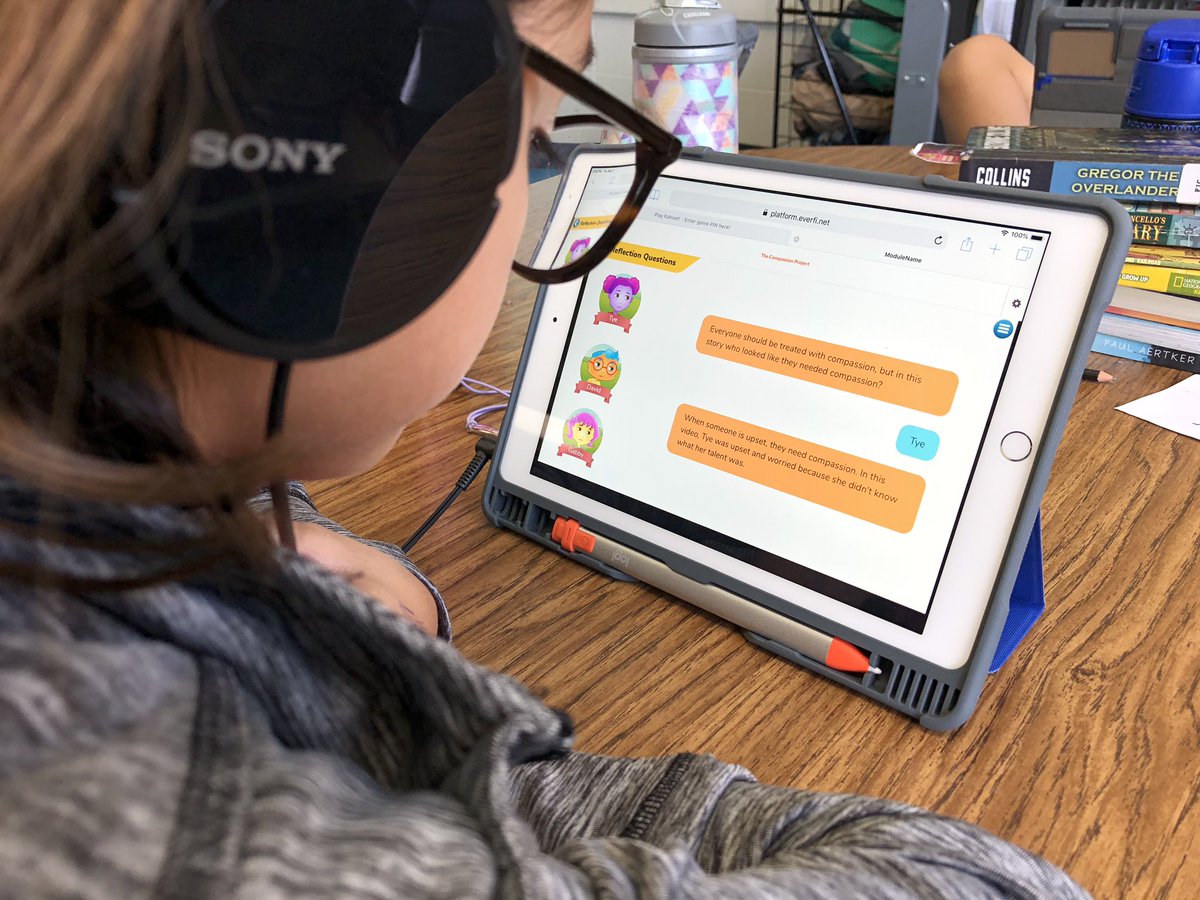 EVERFIK12's tweet photo. "With all of the uncertainty surrounding students, compassion is even more important. I've been using #TheCompassionProject to help them understand the meaning of compassion, + why it is important. They love the engaging videos + lessons as part of their #SEL." 💗 https://t.co/jMcNCTUdNT