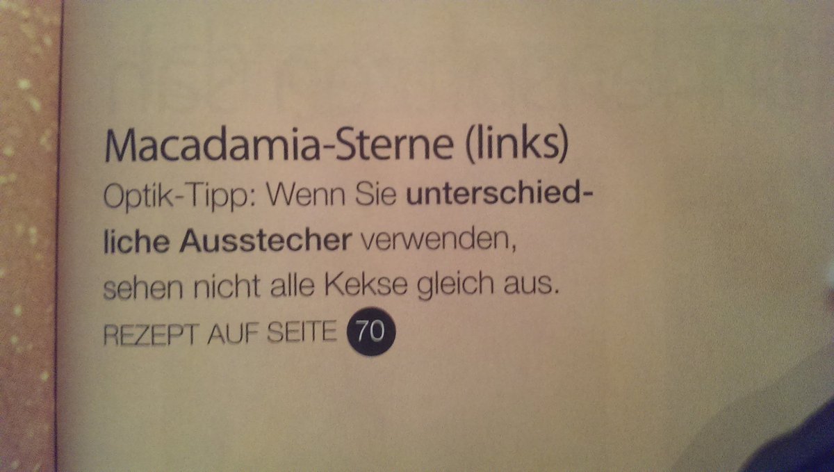 Für die bevorstehende Plätzchenzeit hab ich im Archiv noch einen echten Pro-Tipp gefunden ...
