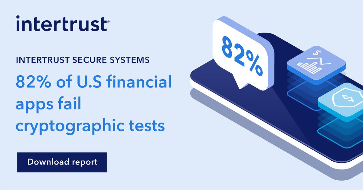 IntertrustTech's tweet image. #IntertrustSecureSystems

Failure in Cryptographic tests results in #FinanceApps being susceptible to data theft and code manipulation. Get insights on why U.S financial mobile apps are still not ready to take on the unforgiving #Cybersecurity landscape.

bit.ly/3eVq23w