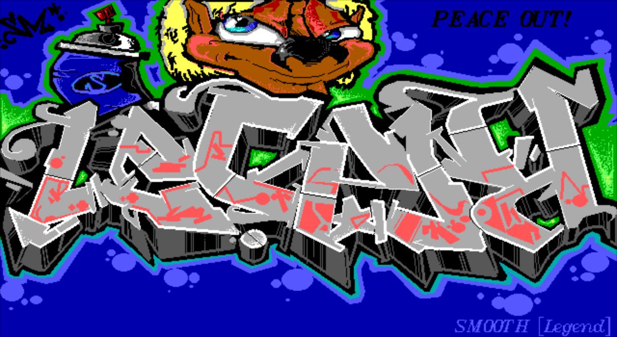 sixteencolors's tweet photo. #RIP by Smooth // Legend (1995) @lmanuel88
https://t.co/8oA337aIFh
#ansiart #ansi #ascii #asciiart #pixelart #textmode #textart #text #art #demoscene #bbs #retrocomputing #retrographics #8bit #8bitart #typography #graffiti #graffitiart #ripscript #ripscrip #vectorart https://t.co/GsT4Z569JG