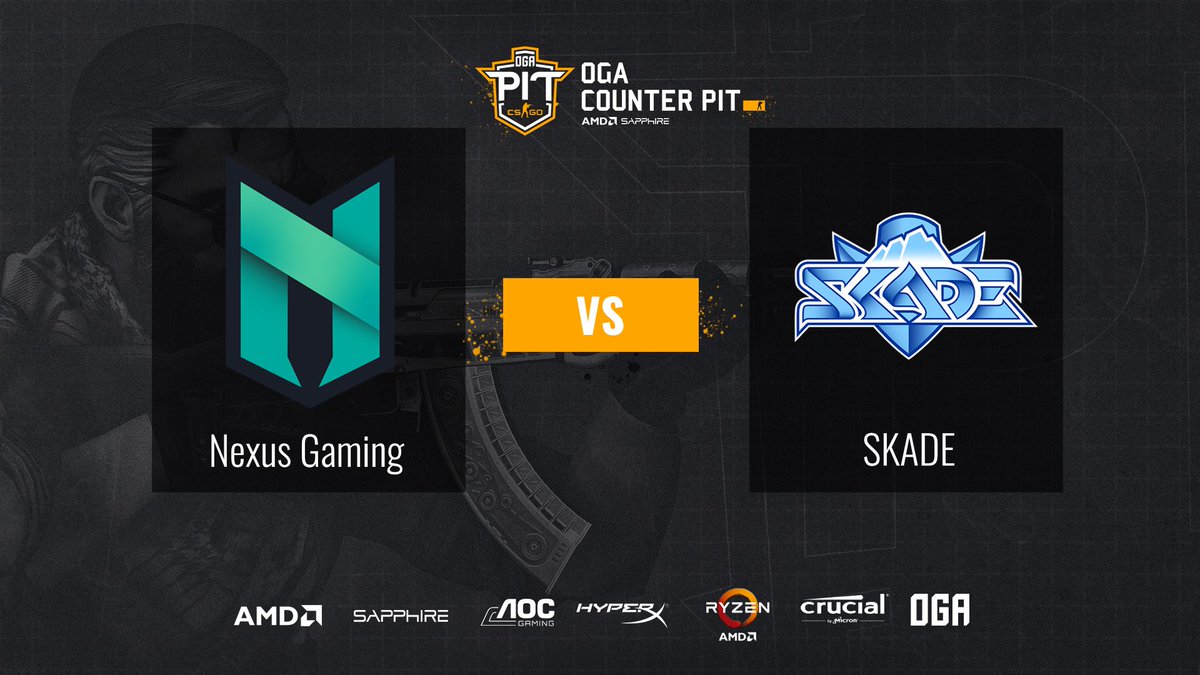 The #ogacounterpit grand finals are about to start!
<a href="/skadegg/">SKADE</a> vs <a href="/NexusGamingRo/">Nexus Gaming</a> 
#CSGO 

📺twitch.tv/ogacounterpit