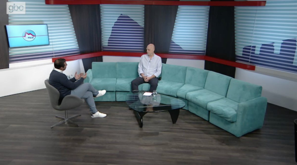 KevGibraltar's tweet photo. This week Louis Baldachino shared his very moving Story with us, and  taught us that you need to Power yourself up when facing a Battle!
We talk #PancreaticCancer  ahead of International Awareness Day this week. #Gibraltar 
#gbcCityPulse replays Sunday  10pm on @GBCTVGibraltar https://t.co/dgaOvF4066