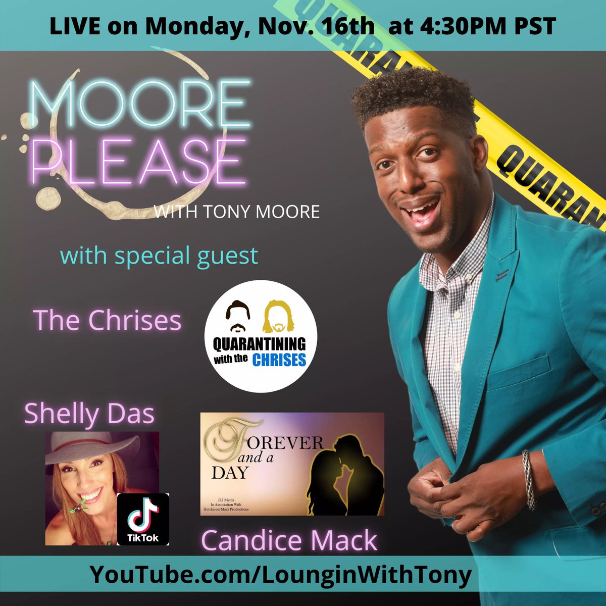 Candypooh's tweet photo. Creating content during #COVID__19 has been a mixture of a blessing/curse for me and I will explain why tomorrow night on #MoorePlease with @lounginwithtony. #FAAD https://t.co/cRszrC064L