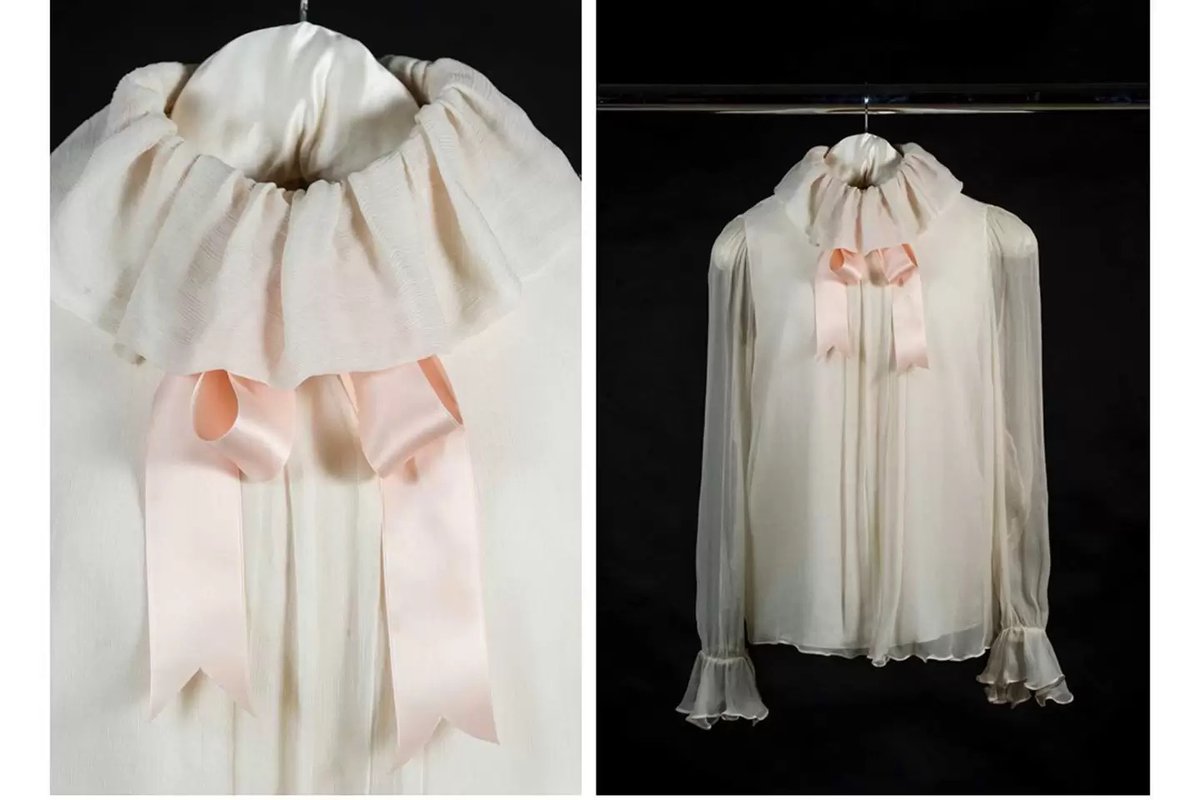 More crust!!! Reminds me of the Emanuel blouse Lord Snowden photographed her in for British Vogue in 1981