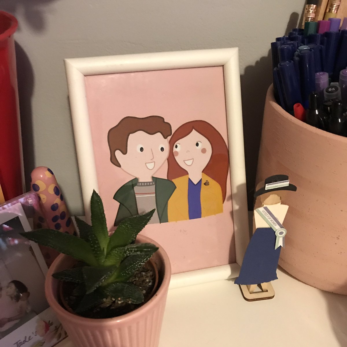 Next up we have the wonderful Hollie  @cosygirlsclub, a multi-talented lady whose entire stock I absolutely love! She made my favourite floral scrunchie & an amazing digital drawing of Conor and I which cheers up my desk. Her shop is here:  http://etsy.com/uk/shop/cosygirlsclub