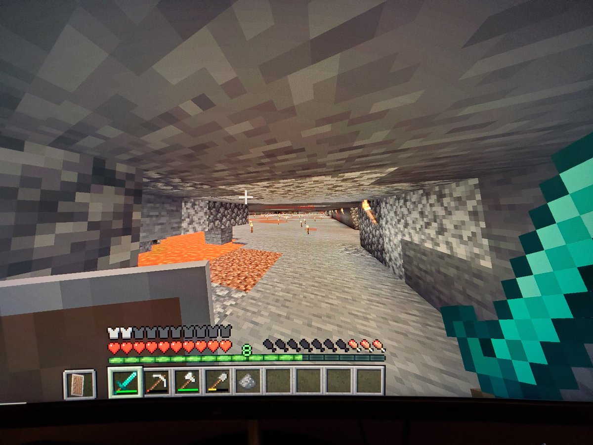 YMAHHouse's tweet photo. When YMAH Banana Man has free time... the mining will get done. Wanna play... our realm is on PC and working on a server with mods. Join discord for updates and realm invite.   #twitchstreamer #XboxSeriesX #YMAH #Minecraft #minecraftchampionship #pcgaming https://t.co/M0BQUE3Mrk