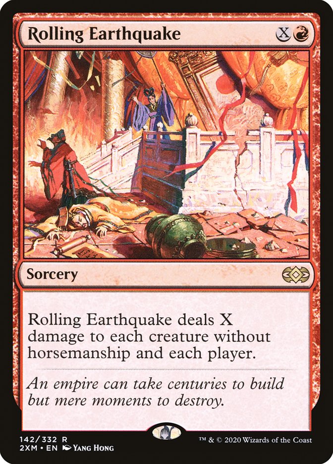 My red board wipes sometimes clashed with my mana dorks, and made me want to cut all but the 1 mana elves. That said, being able to Rolling Earthquake for 4 and crunch with Tahngarth always felt great.