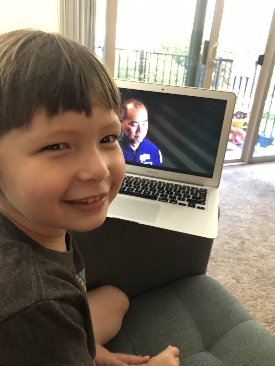 SteveKemble's tweet photo. Soichi wishes he was joining Noguchi Soichi on the launch today!   Good luck! @nasa @SpaceX @Astro_Soichi #nasa #spacex https://t.co/6vxsDTdHKT