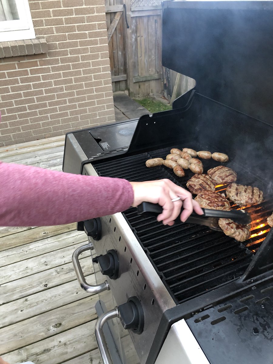 RucasMatthew's tweet photo. This week my mom wanted to learn how to BBQ. We made sausages and homemade burgers. She didn't need much help making the food. She was just unsure about cooking time and she didn't know how to turn on the BBQ @YEPeducation #letsteachadults https://t.co/ISCRcy1VIg