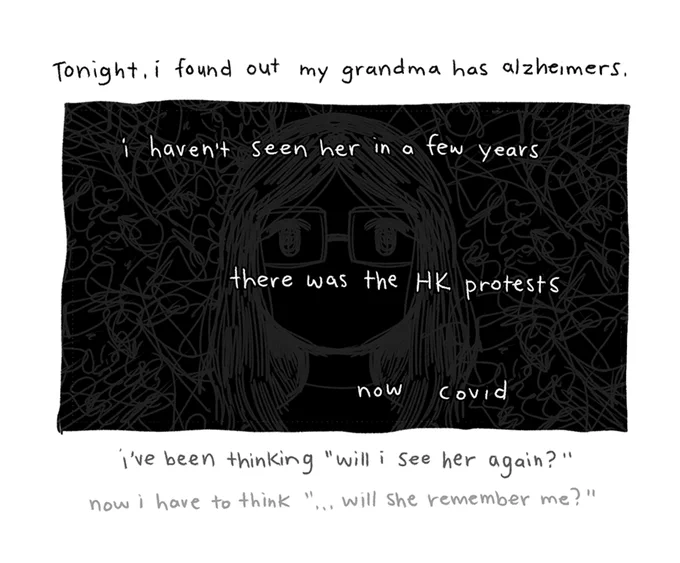 not tonight but 2 nights ago (1/2)

tw: sad, alzheimer's, body image(?) 