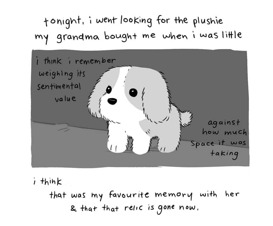 not tonight but 2 nights ago (1/2)

tw: sad, alzheimer's, body image(?) 