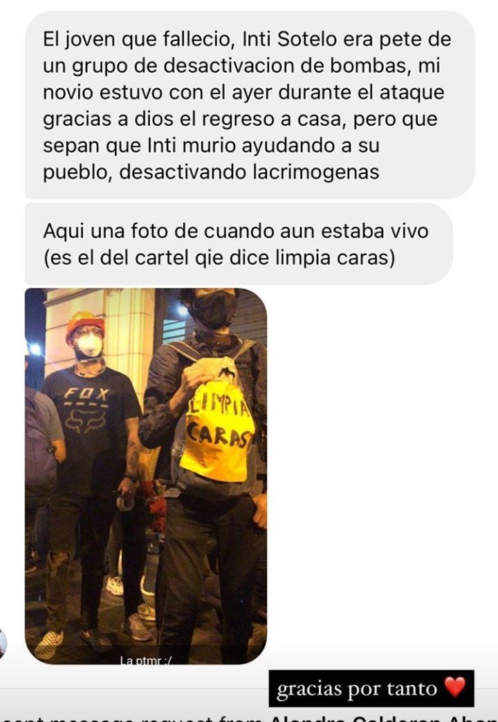 JORDAN INTI SOTELO CAMARGO, PRESENTE. 🇵🇪 GRACIAS HÉROE.