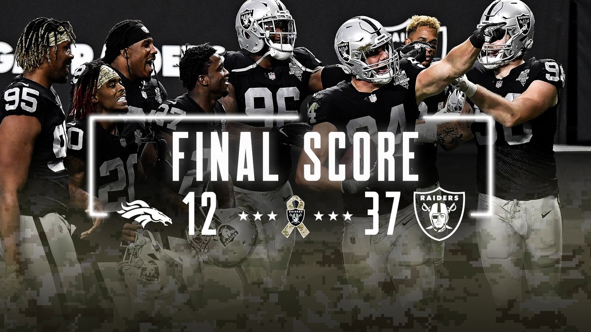 Raiders's tweet photo. Wire-to-wire.

#RaidersWin #RaidersWin
#RaidersWin #RaidersWin
#RaidersWin #RaidersWin https://t.co/IahRfAIuKX