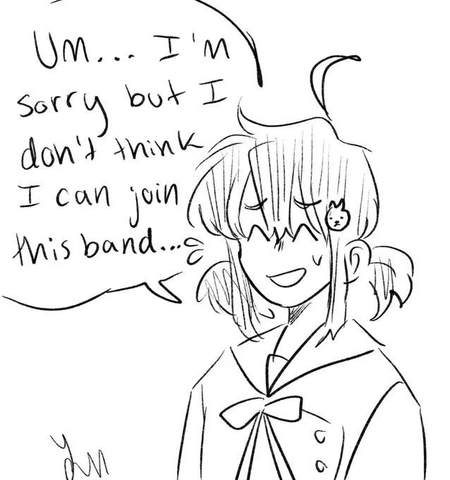 [ bandori ocs ] sayaka is very passionate abt punk rock 