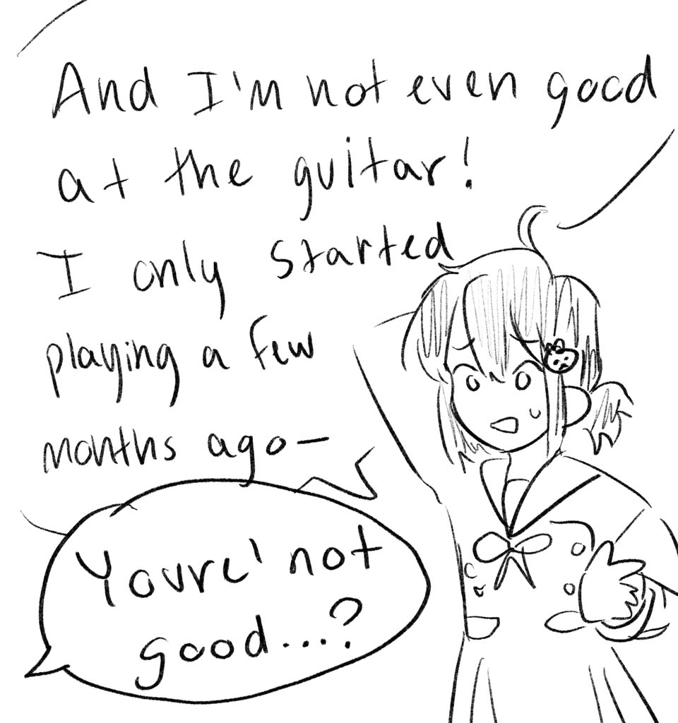 [ bandori ocs ] sayaka is very passionate abt punk rock 