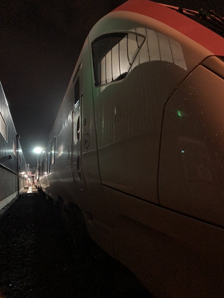 This train is ready for a prep now which is the safety check before it’s allowed to run in service. I’ll check it over from auxiliary compressor to windscreen wipers to make sure it’s fit for another 24 hours in service  #NightShift