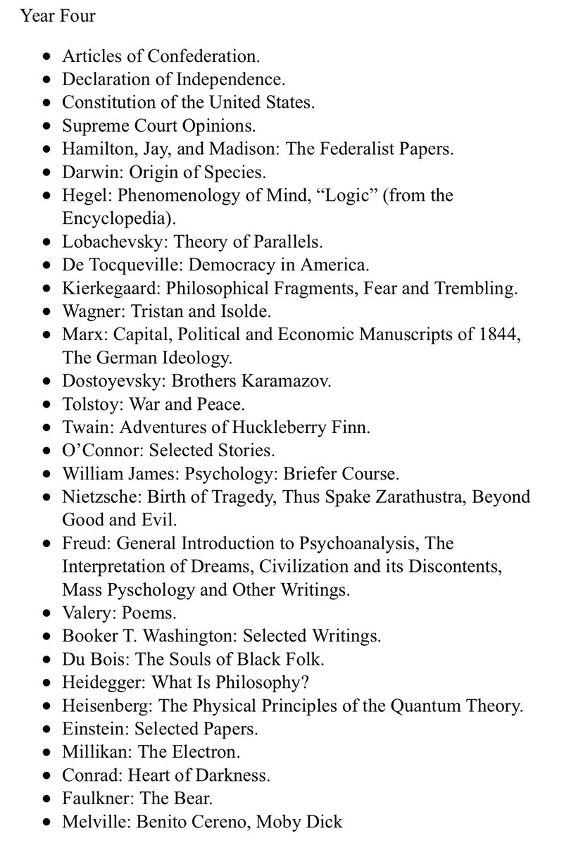 My friend  @tommycollison put together a splendid four-year reading list, focused on 100 classic books. His reading list is divided into four sections: ancient philosophy, the Middle Ages, the Enlightment, and modernity. https://tommycollison.com/greatbooks&nbsp;