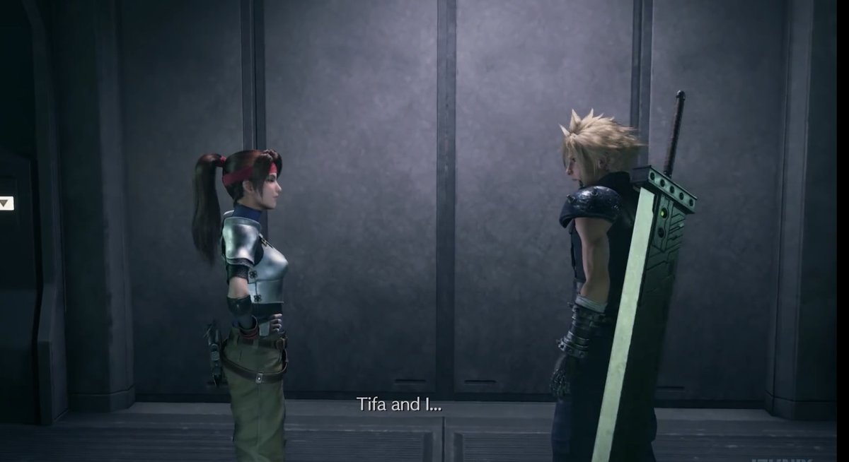 So I'm slowly replaying OG FF7 & I'll be adding to this thread of things I noticed that are different, mainly focusing on Cloti: First up, this new scene in FF7R where Jessie asks Cloud about his relationship with Tifa, his flashback of baby Tifa, & him about to answer