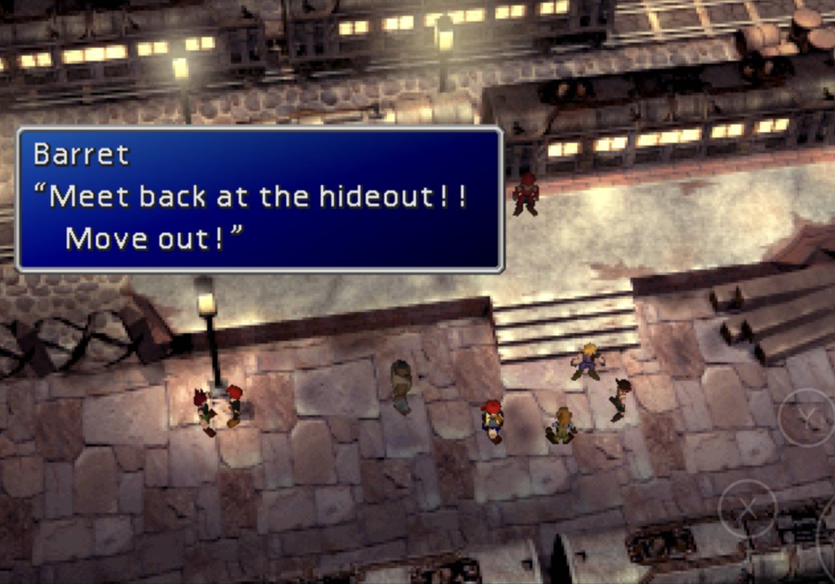 In the OG when they get off the train, Barret gives a short speech & tells everyone to meet back at Seventh Heaven, then immediately takes off. In FF7R, Barret turns to Cloud & specifically mentions Tifa & to not keep her waiting. HE KNOWS SOMETHING IS UP BETWEEN THEM Y'ALL 