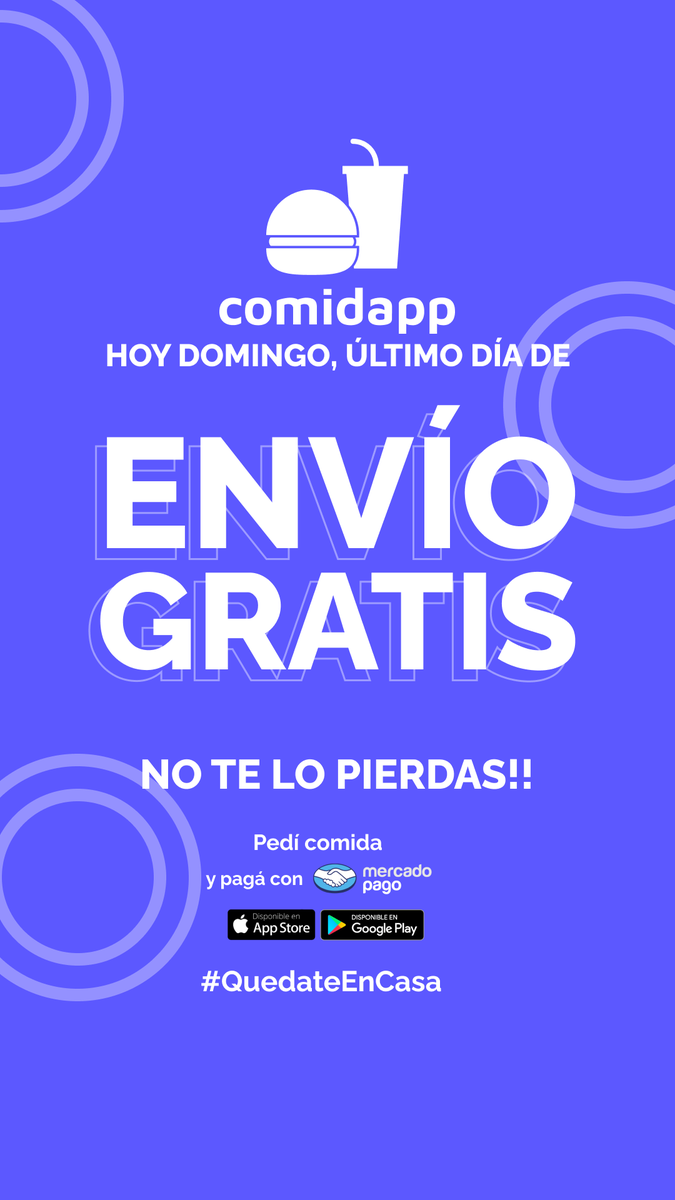 ¡ÚLTIMO DÍA DE ENVÍO GRATIS! #QuedateEnCasa y pedí lo que quieras!
